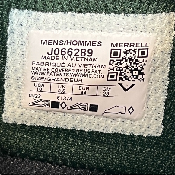 Merrell Vapor Glove Men’s 10 Barefoot Green Minimalist Athletic Shoes - Picture 8 of 8